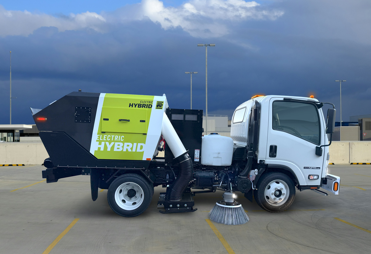 The new electric hybrid sweeper truck is a game changer for the sweeping industry
